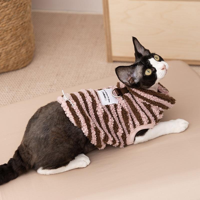 主图_2_2025-12-06_16-56-42 New Arrival Autumn & Winter Pet Fleece Coat for Cats & Dogs, Thickened Warm Polar Fleece Apparel - Image 1